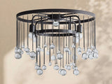 Virelle Crystal Ball Flushmount Lamp
