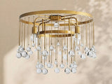 Virelle Crystal Ball Flushmount Lamp