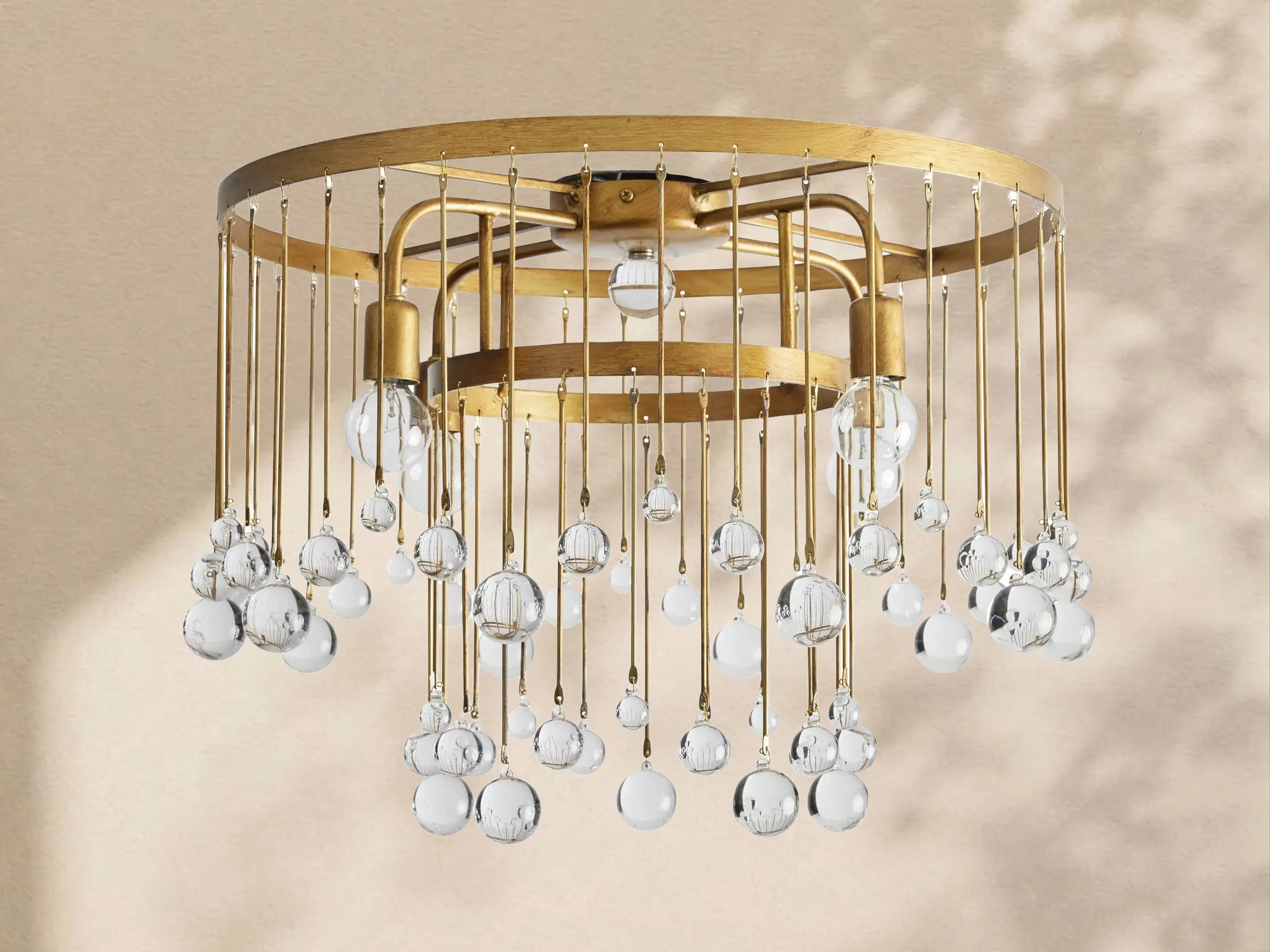 Virelle Crystal Ball Flushmount Lamp