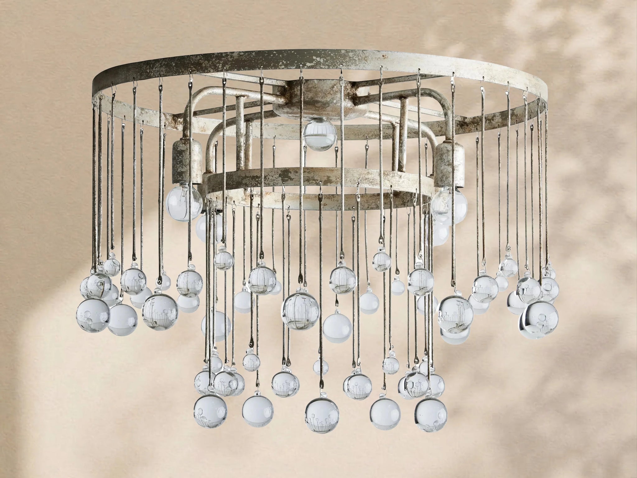 Virelle Crystal Ball Flushmount Lamp