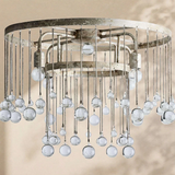 Virelle Crystal Ball Flushmount Lamp
