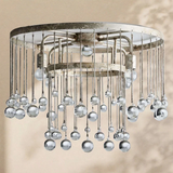 Virelle Crystal Ball Flushmount Lamp