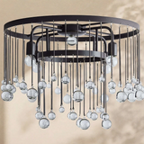 Virelle Crystal Ball Flushmount Lamp