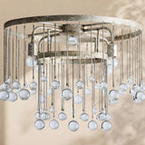 Virelle Crystal Ball Flushmount Lamp