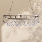Virelle Crystal Ball Oval Chandelier 7 Lights