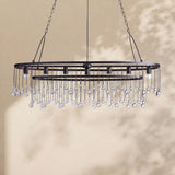 Virelle Crystal Ball Oval Chandelier 7 Lights