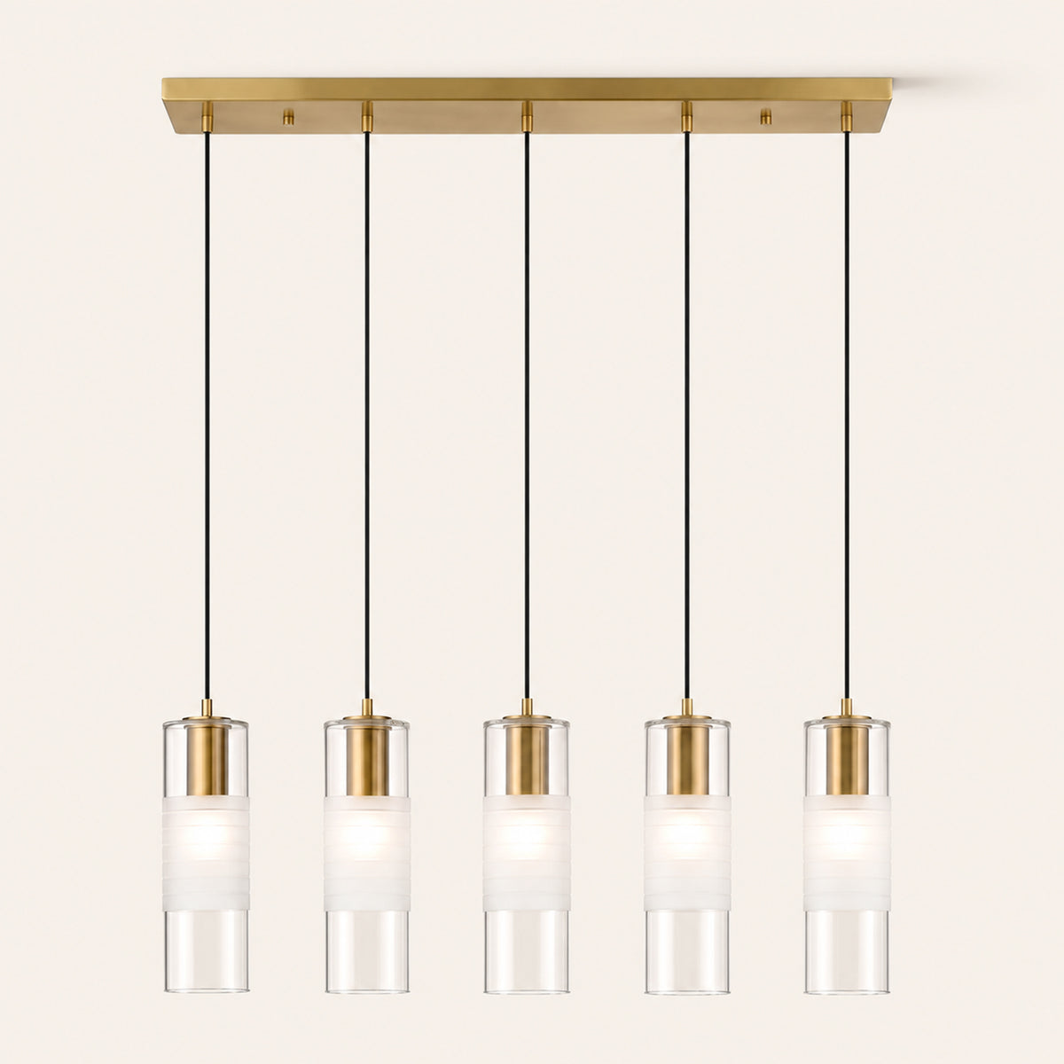 Leton 5 Light 42" Wide Linear Chandelier