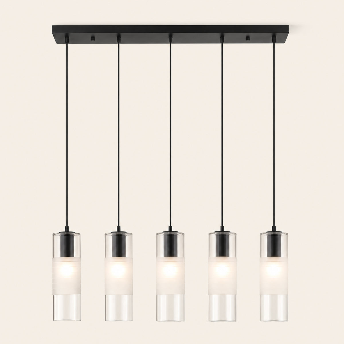 Leton 5 Light 42" Wide Linear Chandelier