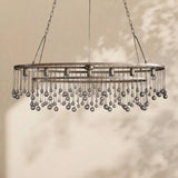 Virelle Crystal Ball Oval Chandelier 7 Lights