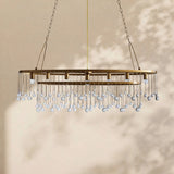Virelle Crystal Ball Oval Chandelier 7 Lights