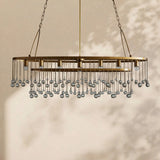 Virelle Crystal Ball Oval Chandelier 7 Lights