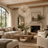 Dandelion 43" Round Chandelier in Silver