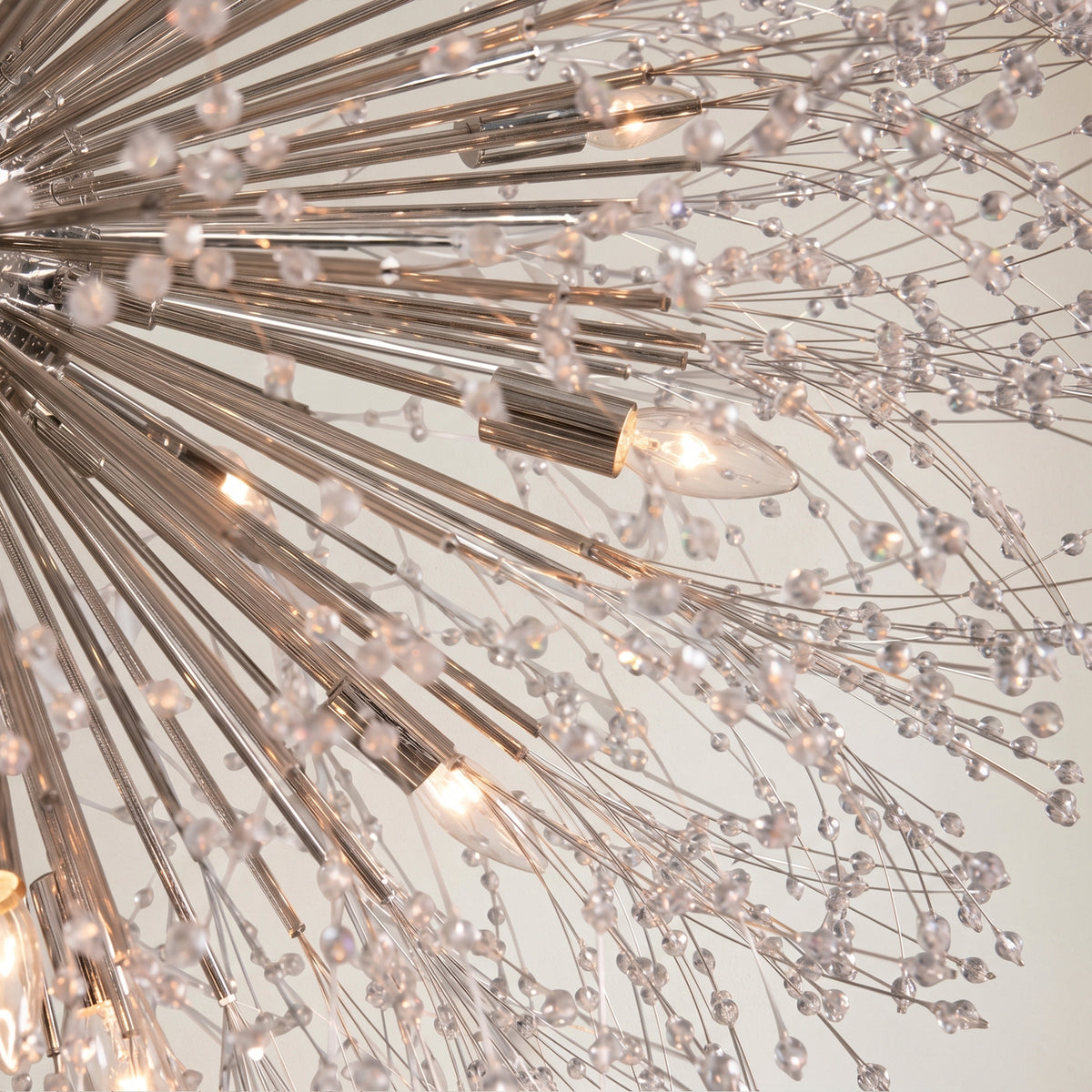 Dandelion 43" Round Chandelier in Silver