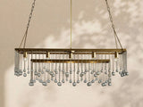 Virelle Crystal Ball  Rectangular Chandelier 47'' 60''