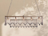 Virelle Crystal Ball  Rectangular Chandelier 47'' 60''