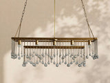 Virelle Crystal Ball  Rectangular Chandelier 47'' 60''