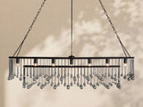 Virelle Crystal Ball  Rectangular Chandelier 47'' 60''