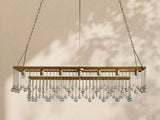 Virelle Crystal Ball  Rectangular Chandelier 47'' 60''