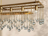 Virelle Crystal Ball  Rectangular Chandelier 47'' 60''