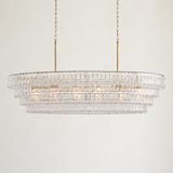Ghiaccio Oval Chandelier 54"W 65"W