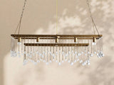 Virelle Crystal Ball  Rectangular Chandelier 47'' 60''