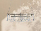 Virelle Crystal Ball  Rectangular Chandelier 47'' 60''