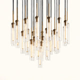 Collena Fluted Glass Round Chandelier