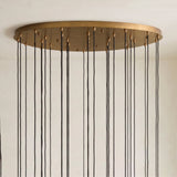 Collena Hammered Glass Round Chandelier