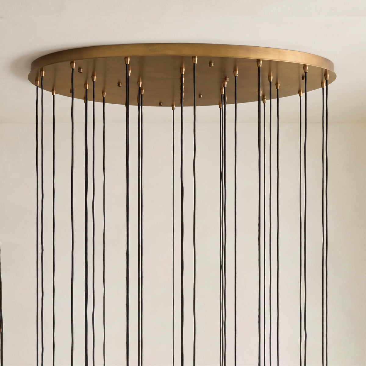 Collena Hammered Glass Round Chandelier