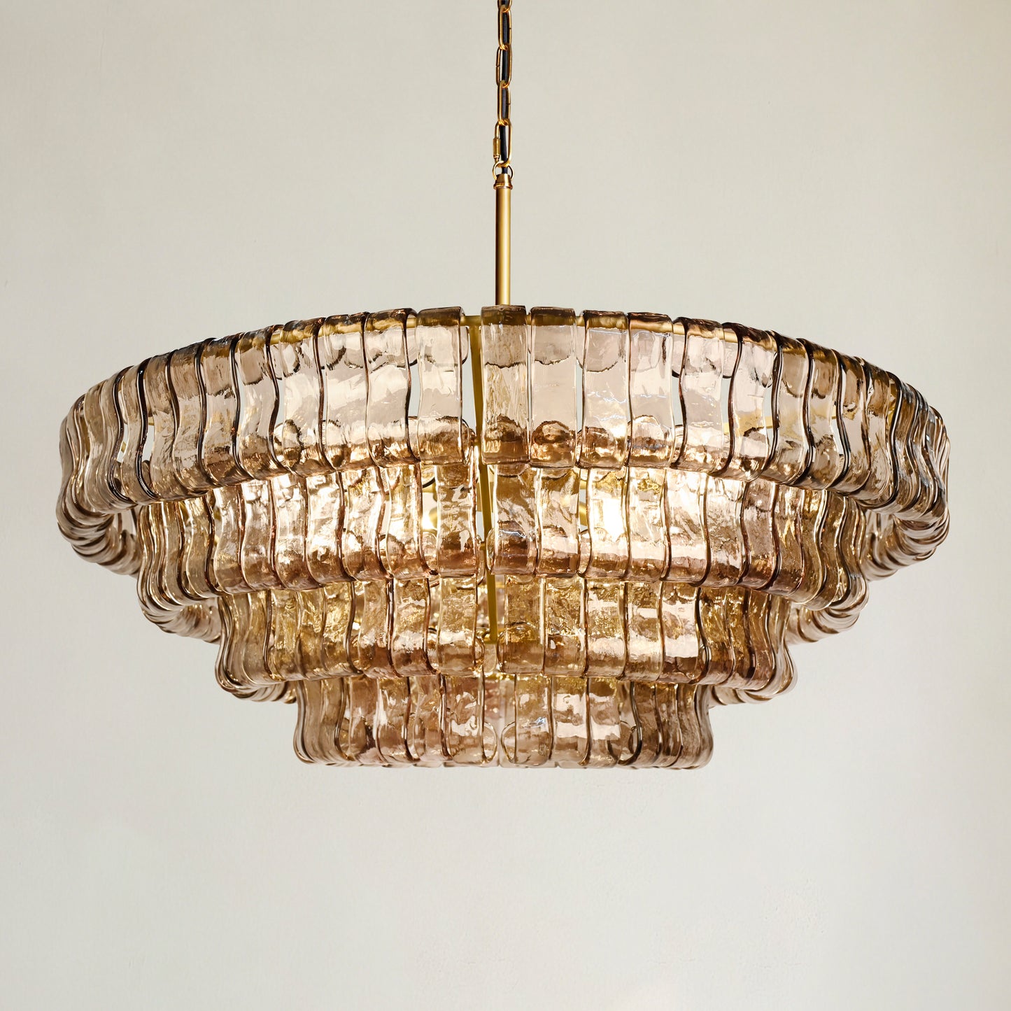 Ghiaccio 4-Tier Round Chandelier 36"