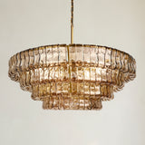 Ghiaccio 4-Tier Round Chandelier 36"