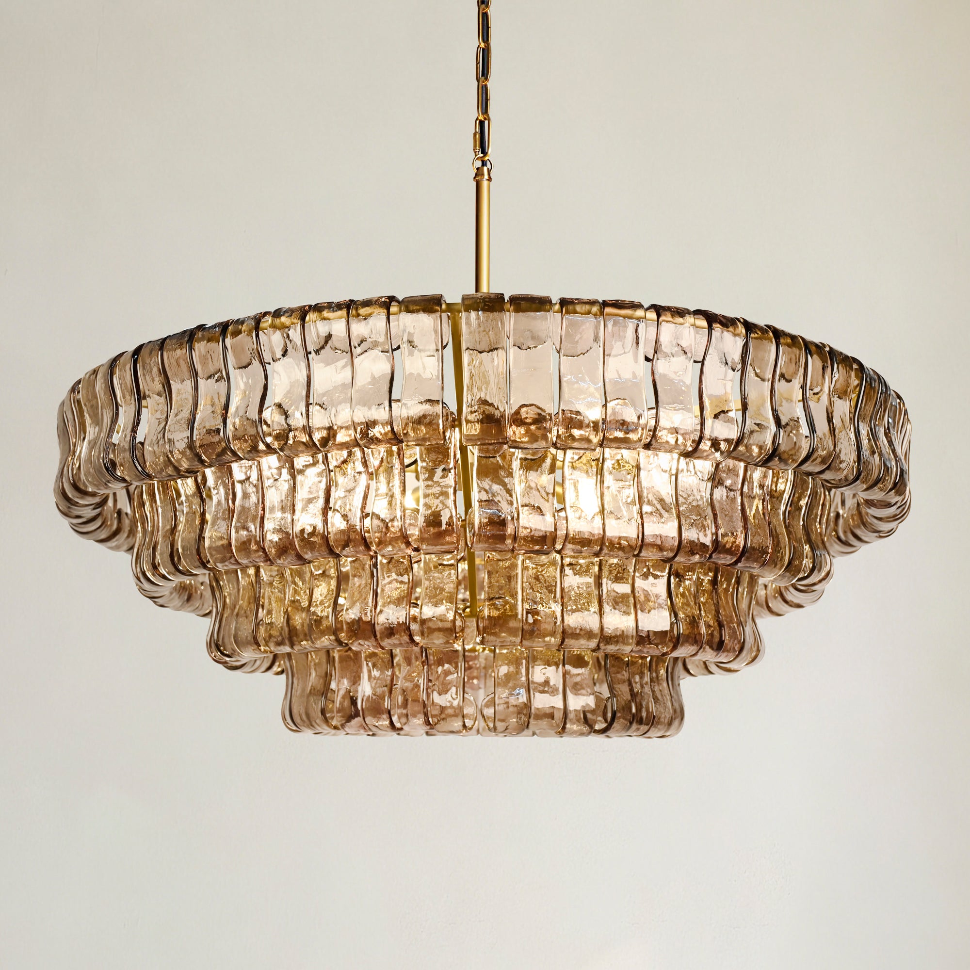 Ghiaccio 4-Tier Round Chandelier 36"