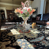 Hand Forged Metal Square Glass Coffee Table