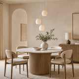Arica Alabaster Round Chandelier