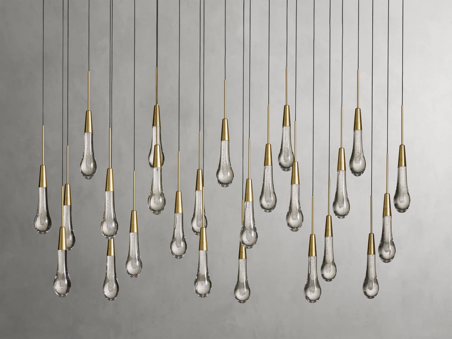 Soltaire Glass Linear Chandelier