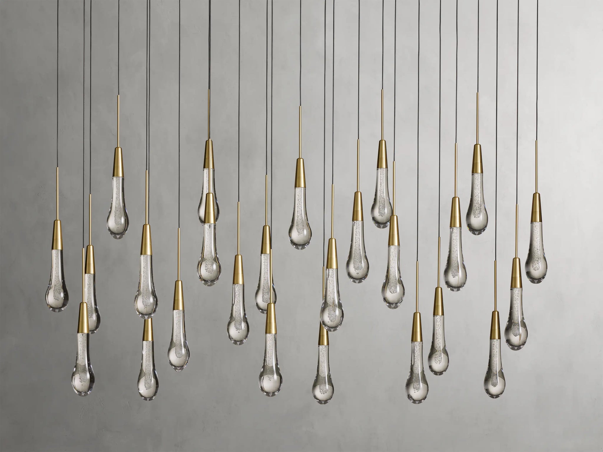 Soltaire Glass Linear Chandelier