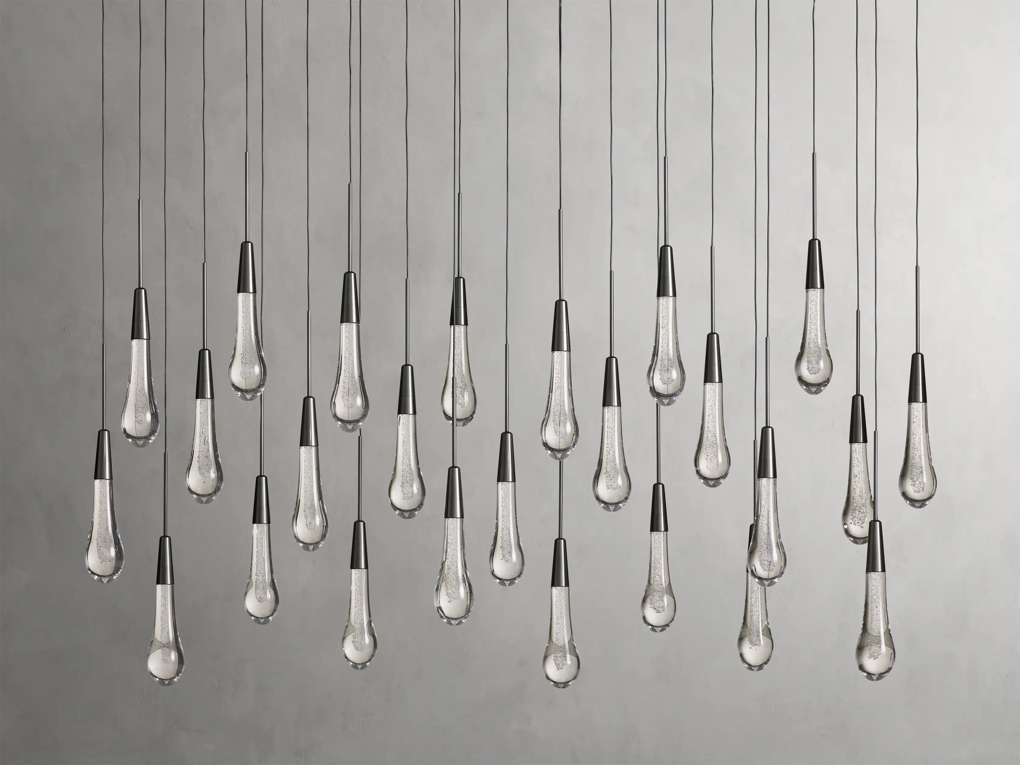 Soltaire Glass Linear Chandelier