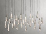 Soltaire Glass Linear Chandelier