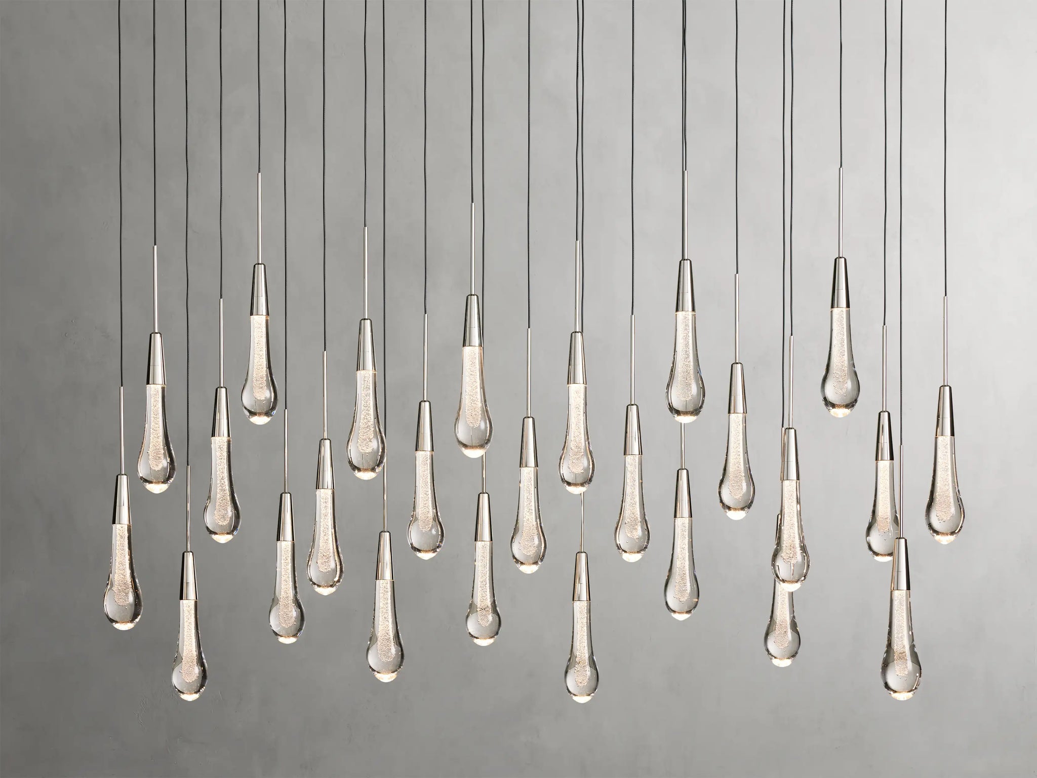 Soltaire Glass Linear Chandelier