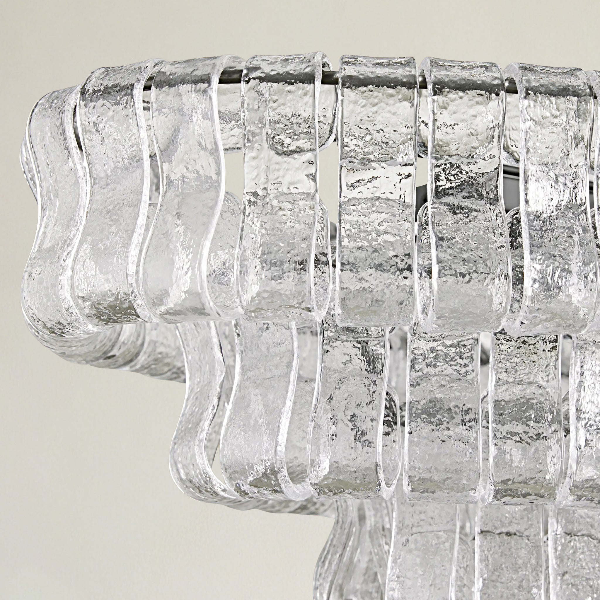 Ghiaccio Oval Chandelier 54"W 65"W