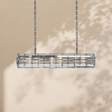 Doraa Glass Linear Cylinder Chandelier 49″ 60″ 71″