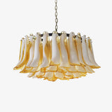 Petal Amber Glass Chandelier