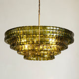Ghiaccio 4-Tier Round Chandelier 36"