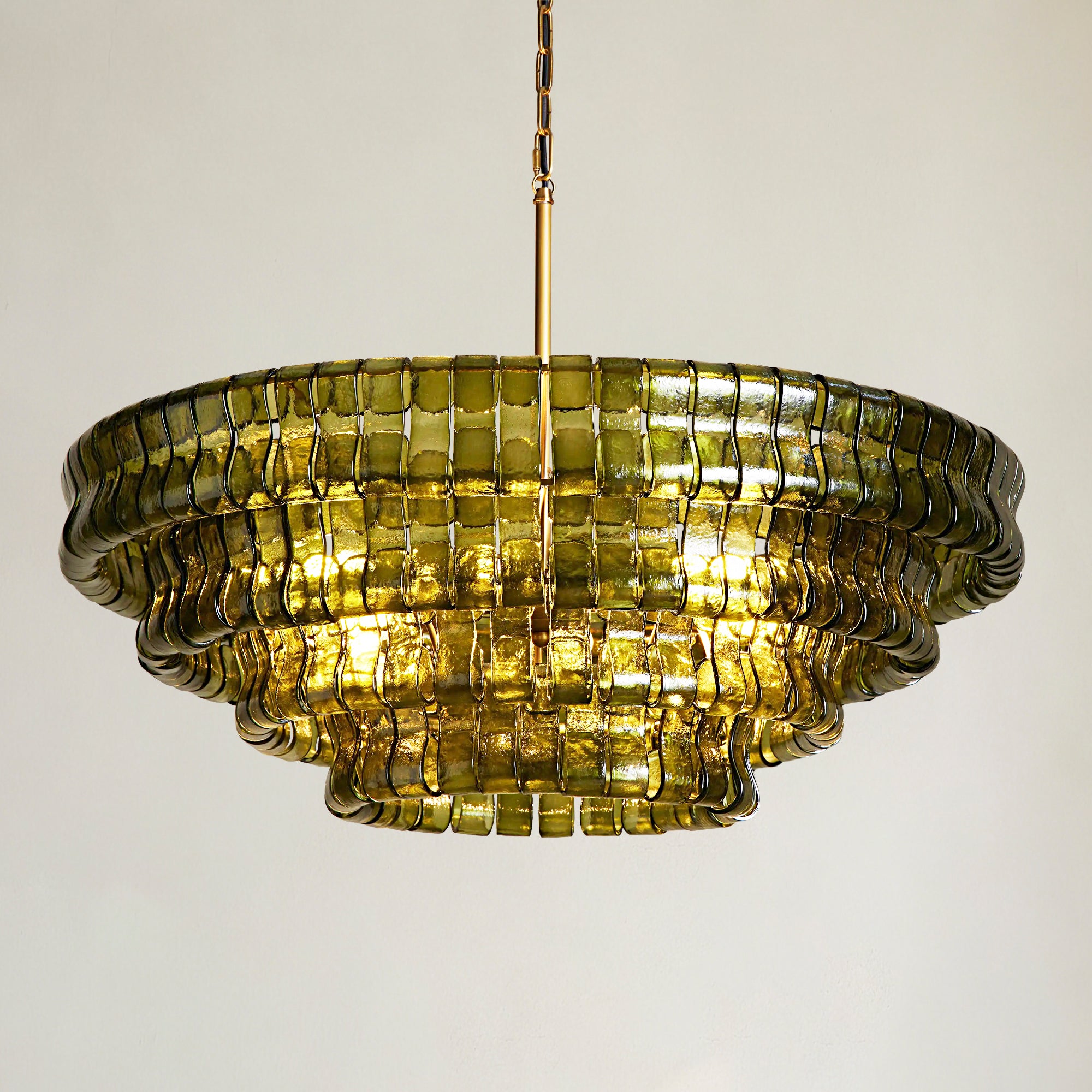 Ghiaccio 4-Tier Round Chandelier 36"