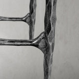 Hand Forged Metal Rectangle Marble Desk