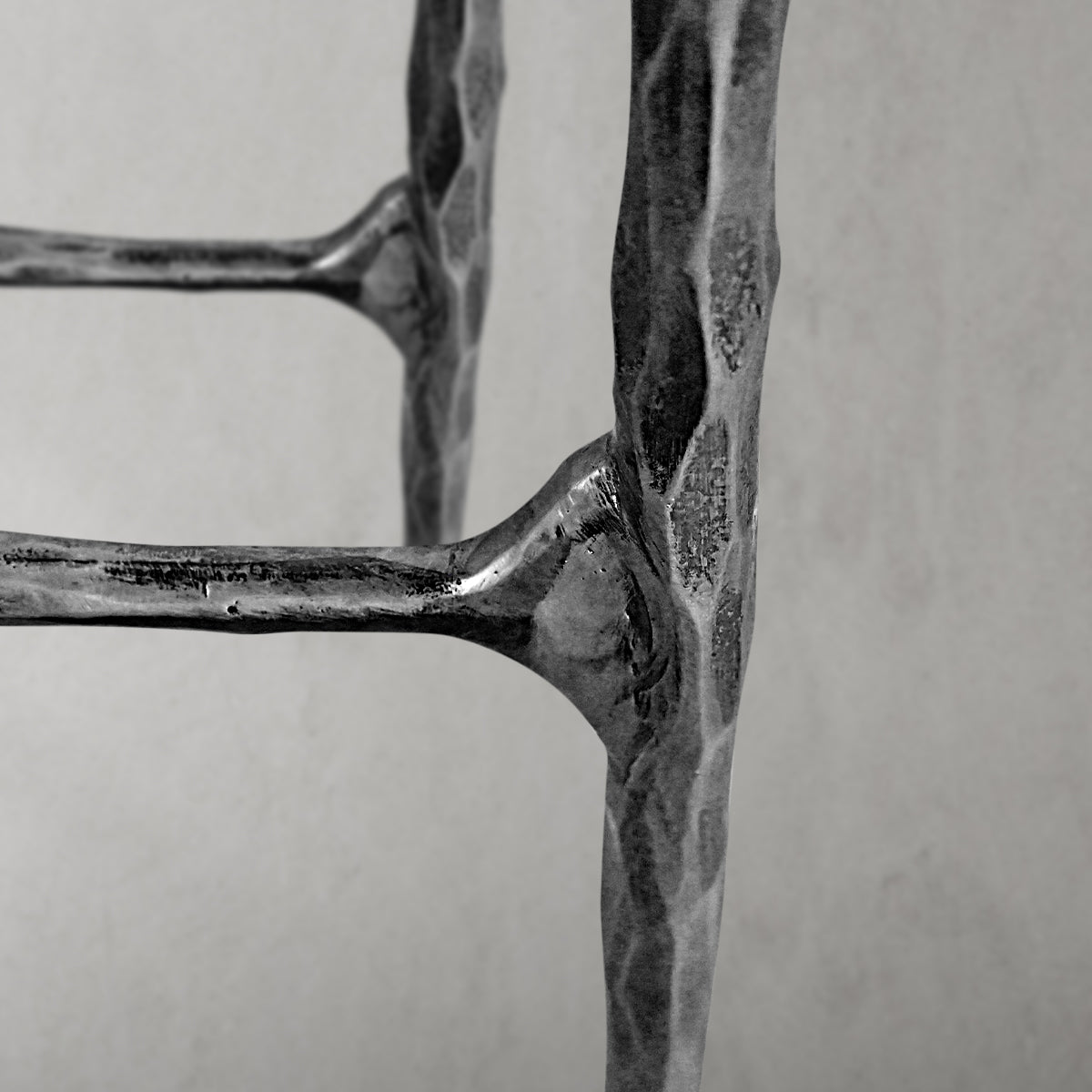 Hand Forged Metal Rectangle Marble Desk