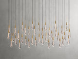Soltaire Glass Linear Chandelier