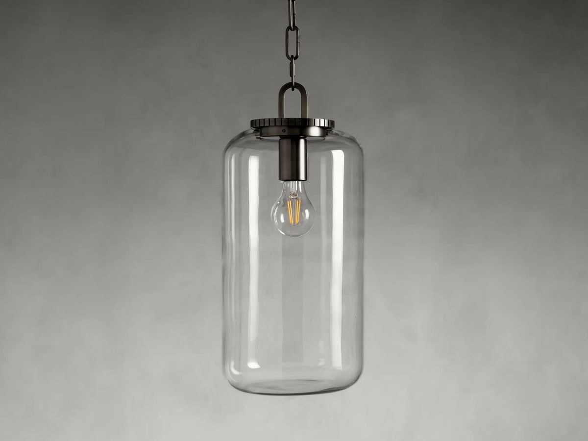 Noma Cylinder Pendant with Bronze Chain