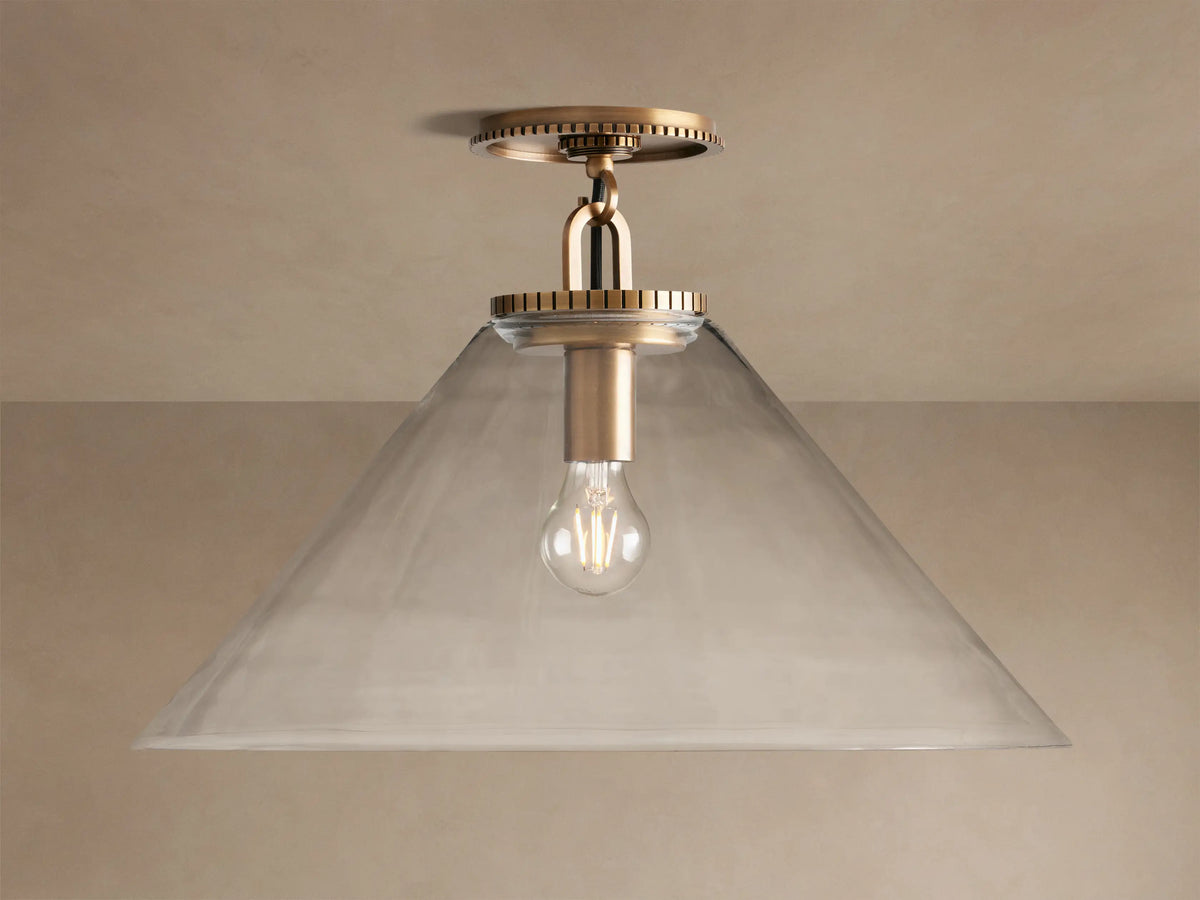 Large Noma Cone Flush Mount