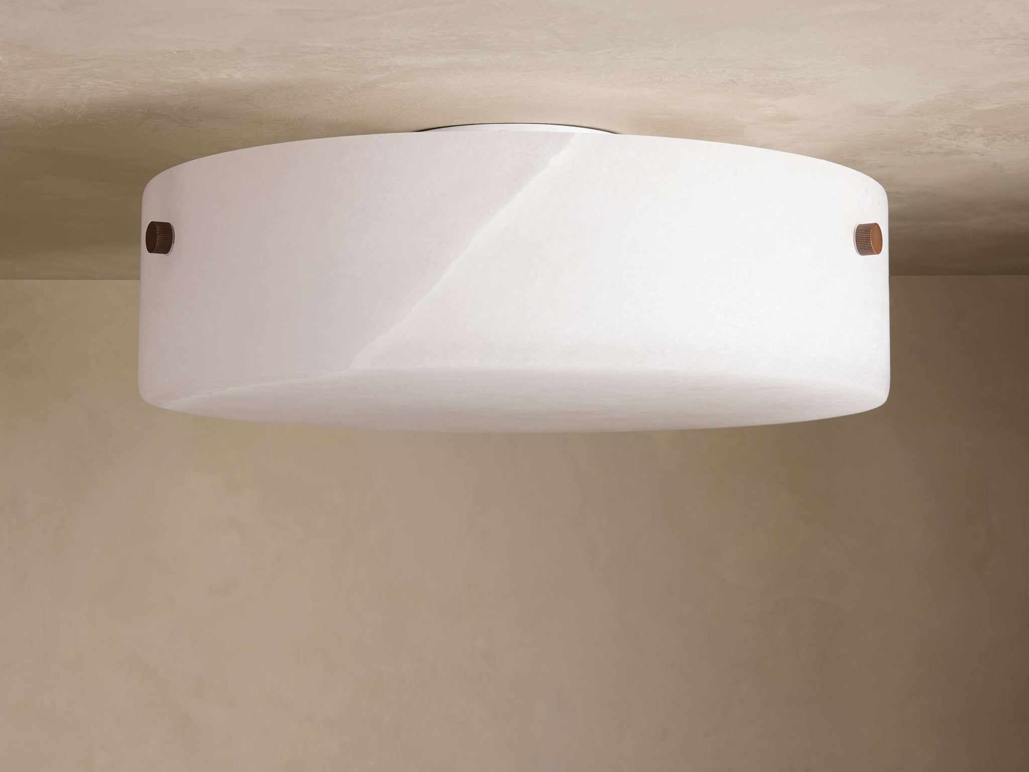 Calera Alabaster Stone Flushmount